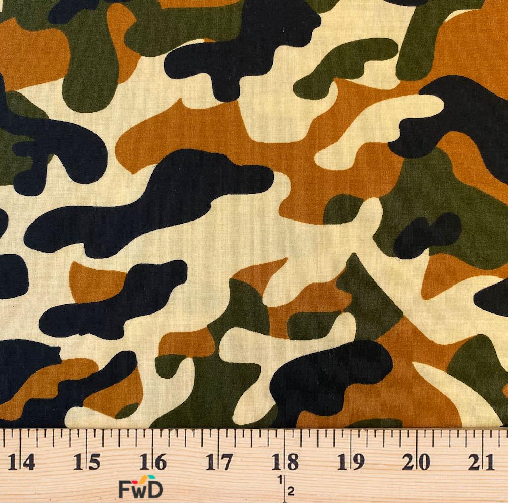 Military Camo Print Cotton - Image 6