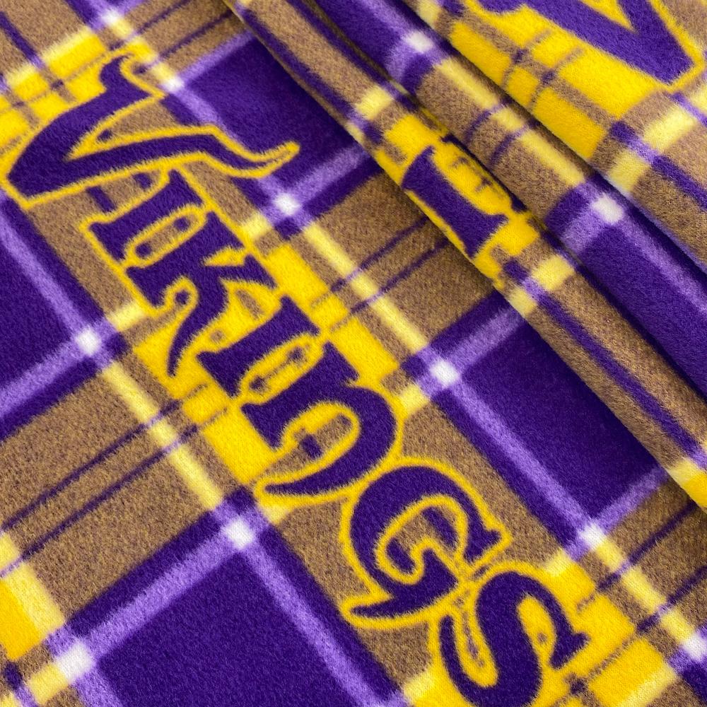 Minnesota Vikings NFL Fleece Fabric - Image 2