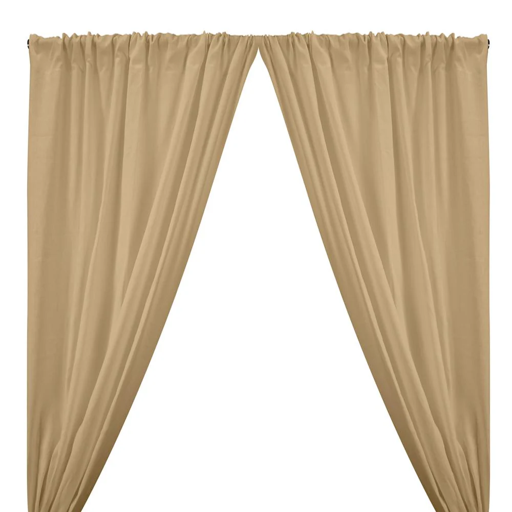 Natural Linen Rod Pocket Curtains - Natural