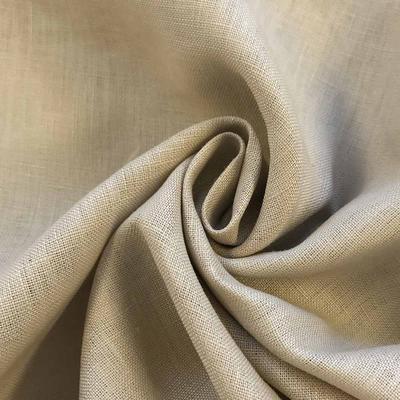 Natural Linen Rod Pocket Curtains - Sand - Image 3