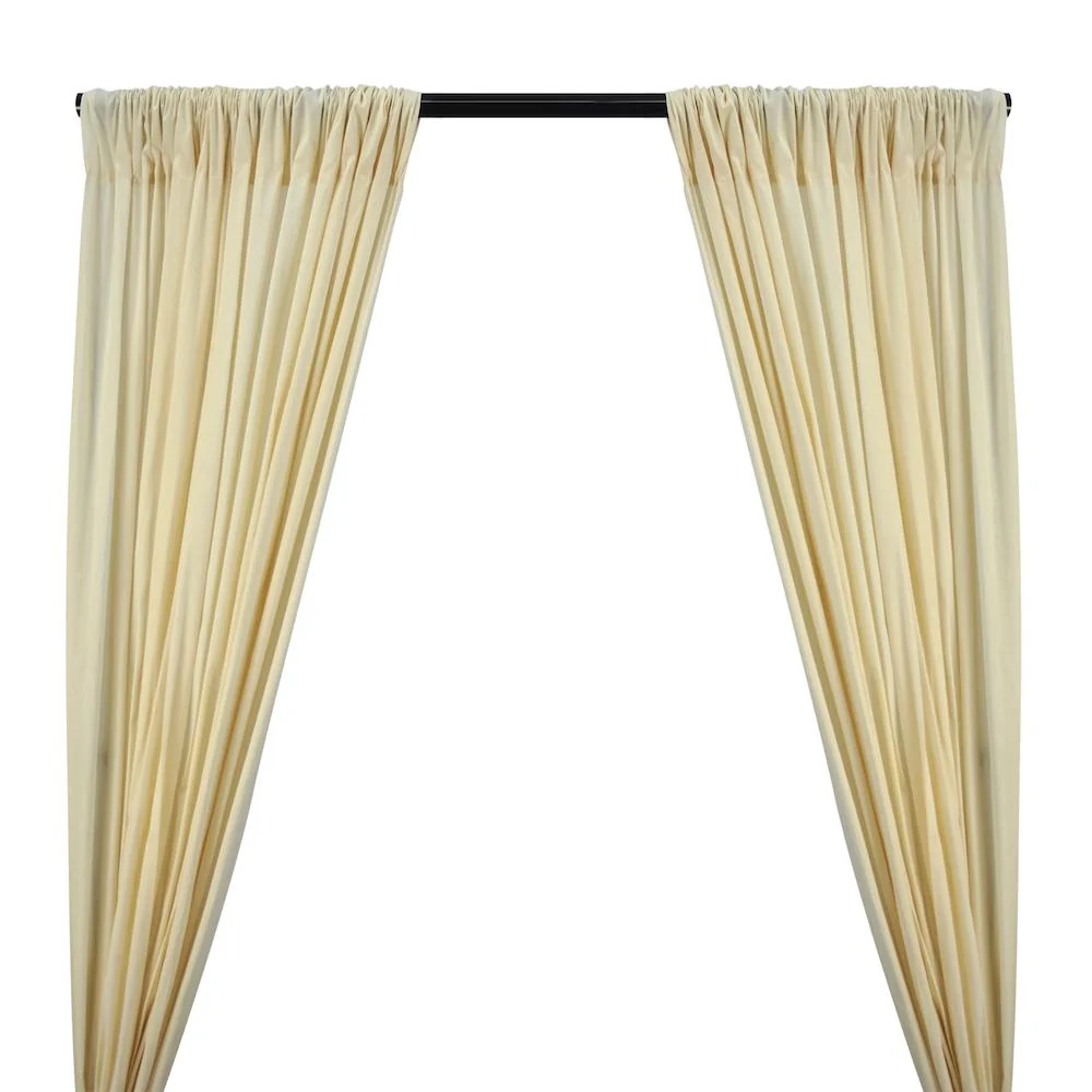 Natural Muslin Unbleached Rod Pocket Curtains