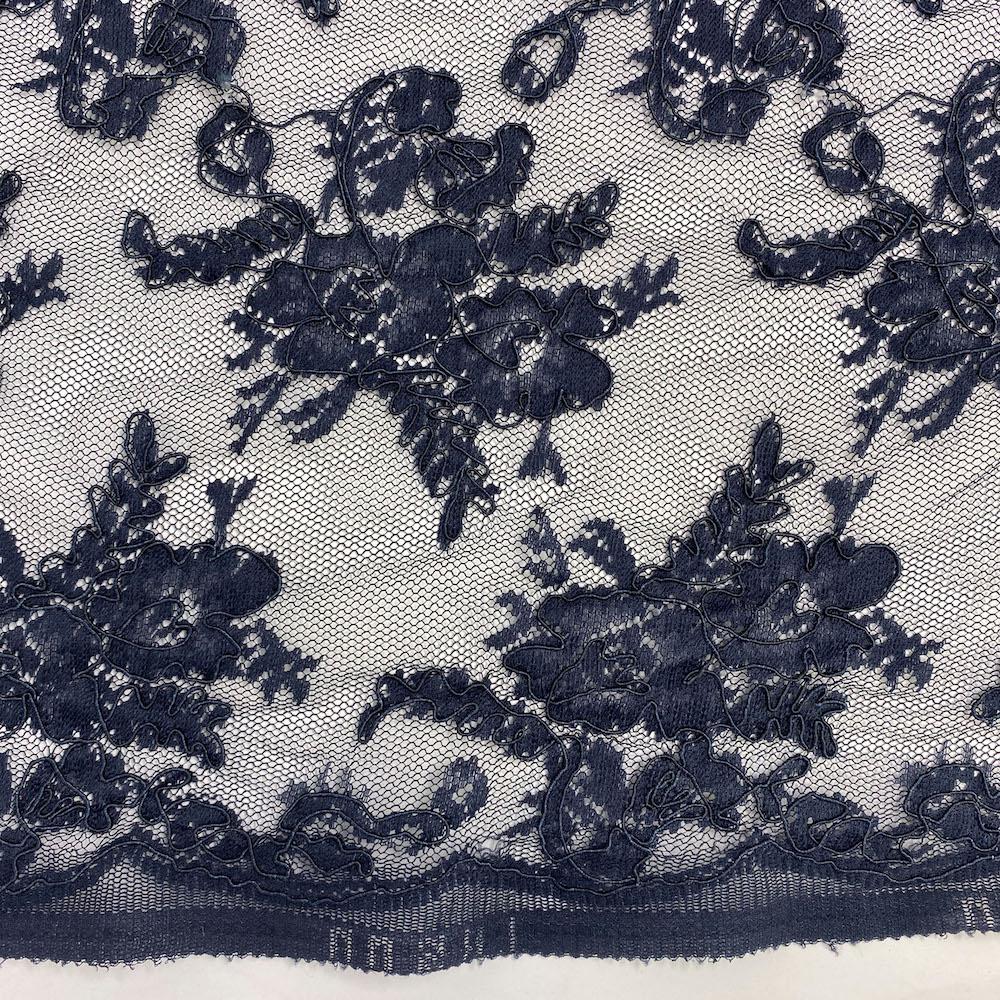 Navy Queen Corded Lace