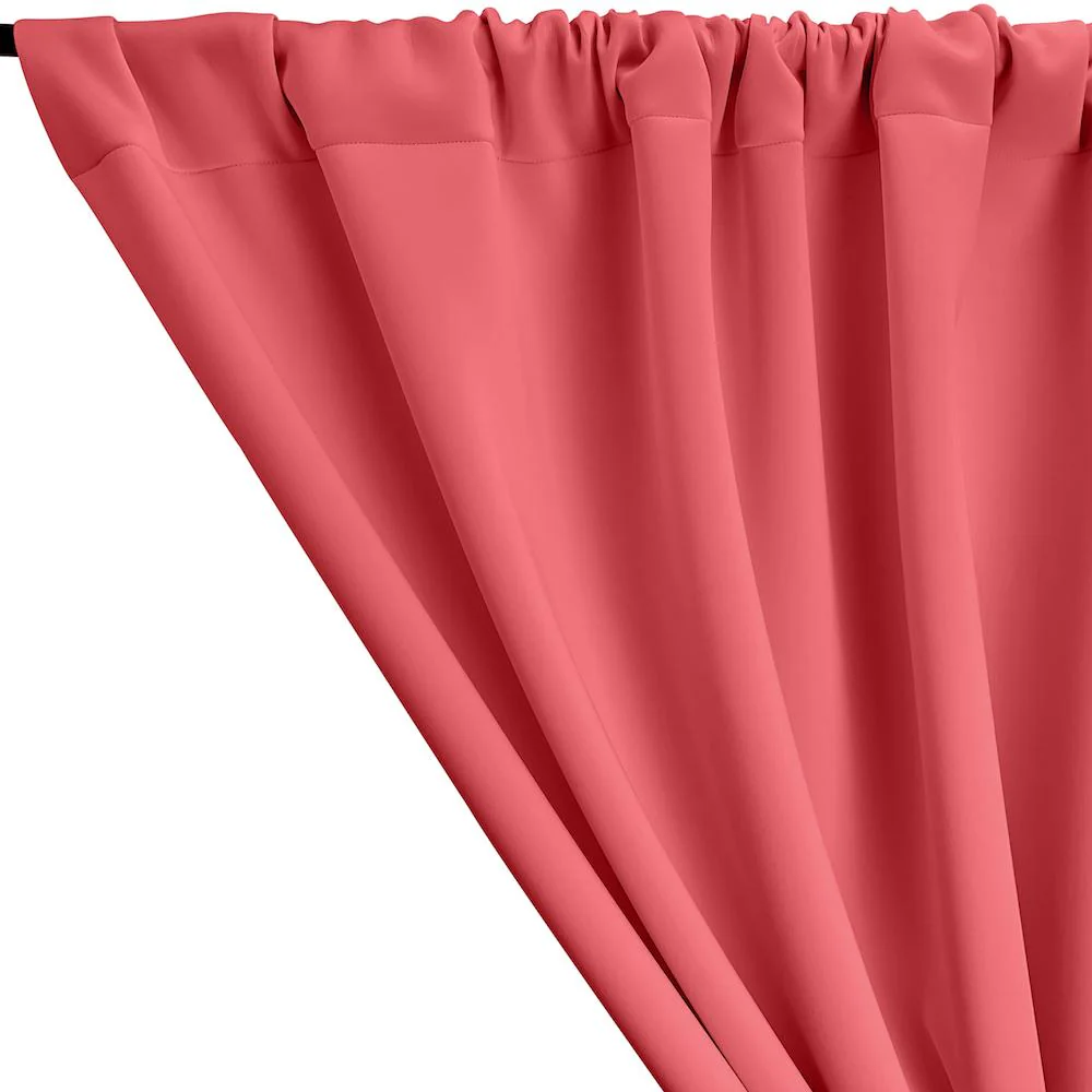 Neoprene Scuba Rod Pocket Curtains - Bubble Pink - Image 2