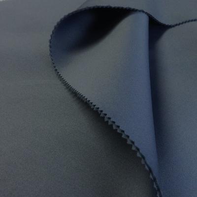 Neoprene Scuba Rod Pocket Curtains - Steel Blue - Image 3