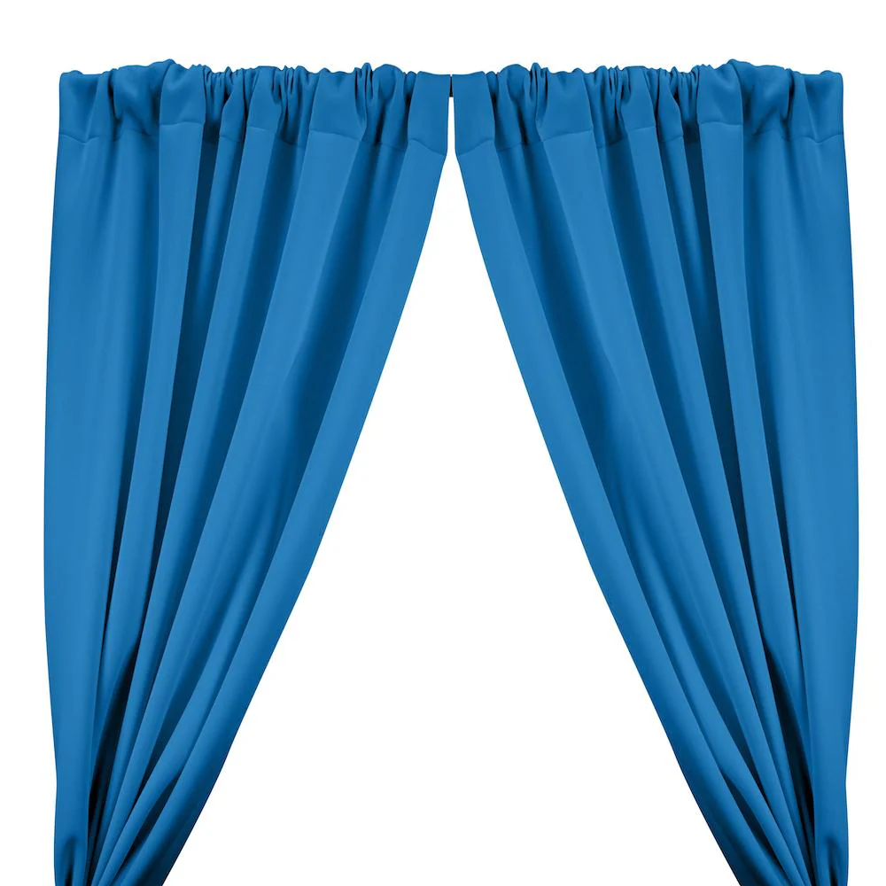 Neoprene Scuba Rod Pocket Curtains - Turquoise