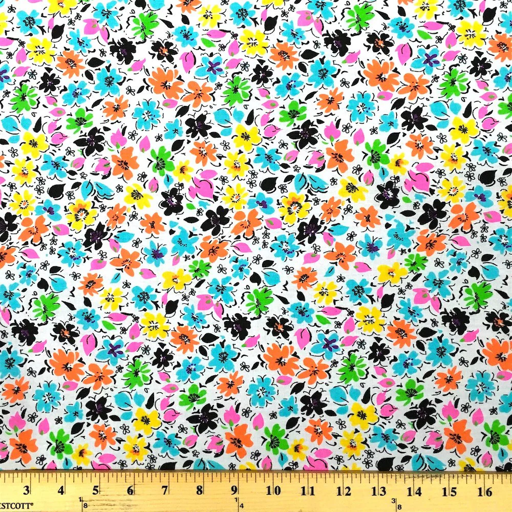 Helene Orange Print Broadcloth