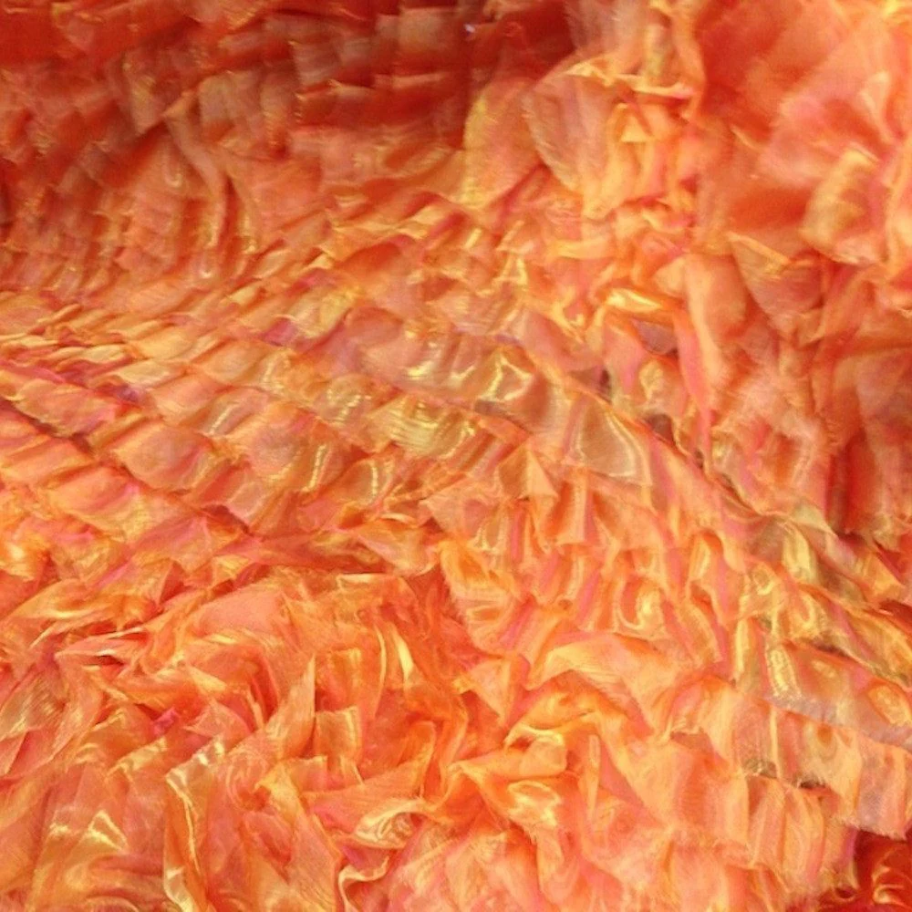 Orange Ruffle Organza - Image 2