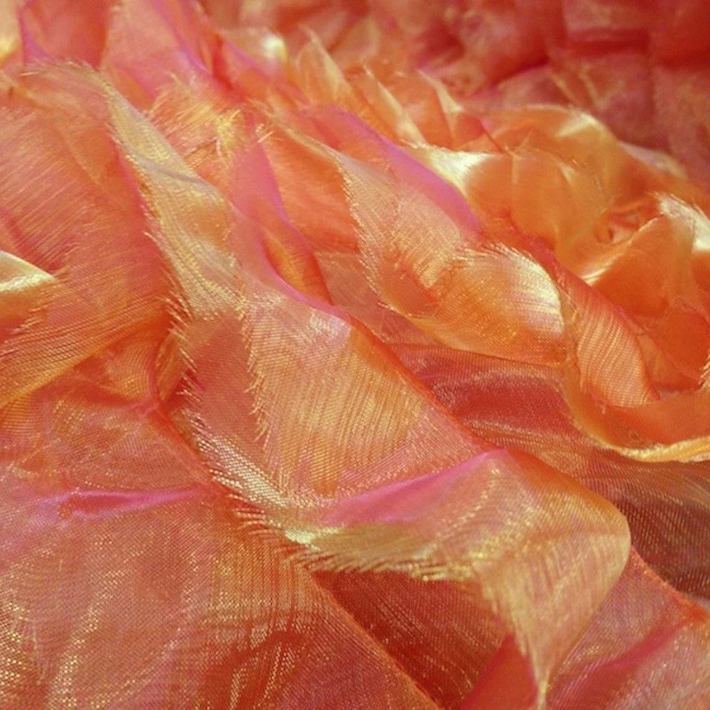 Orange Ruffle Organza - Image 3