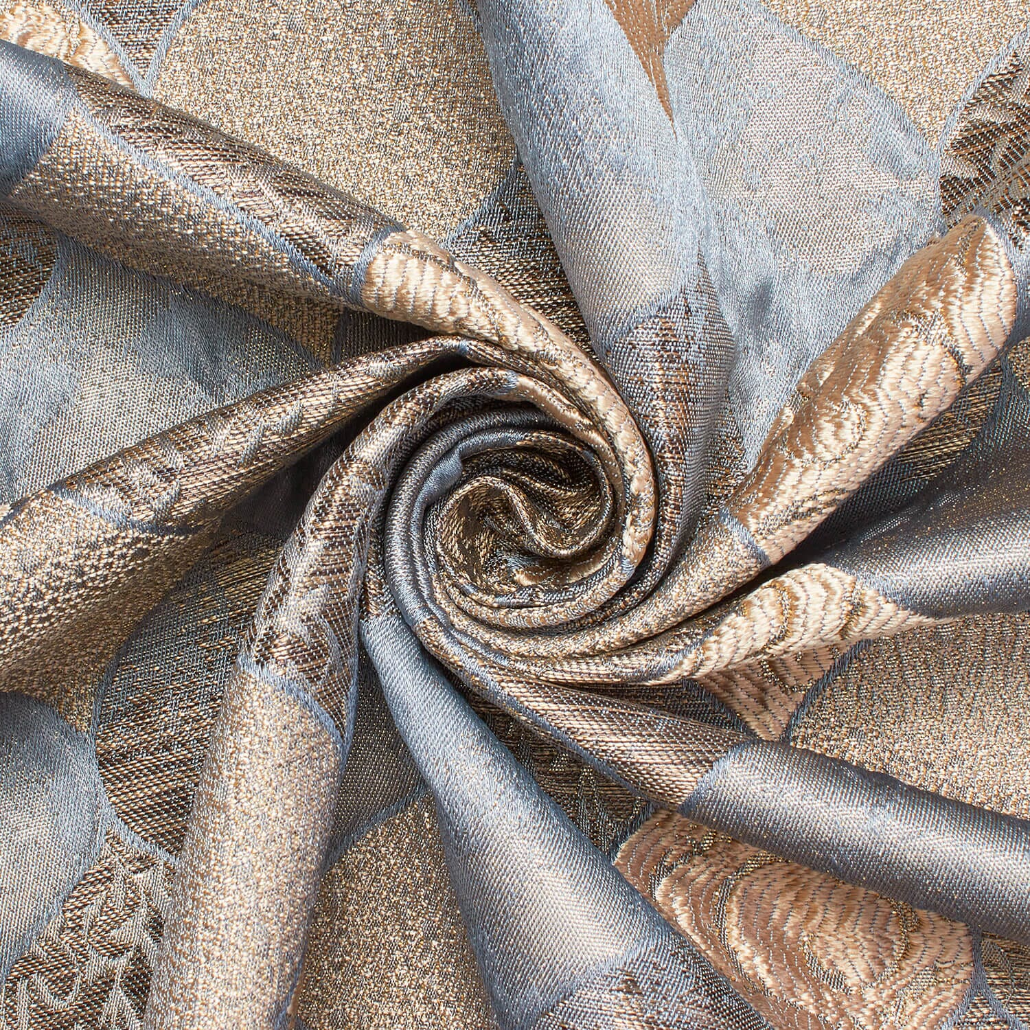 Ornamental Extra Wide Metallic Upholstery Jacquard - Image 7
