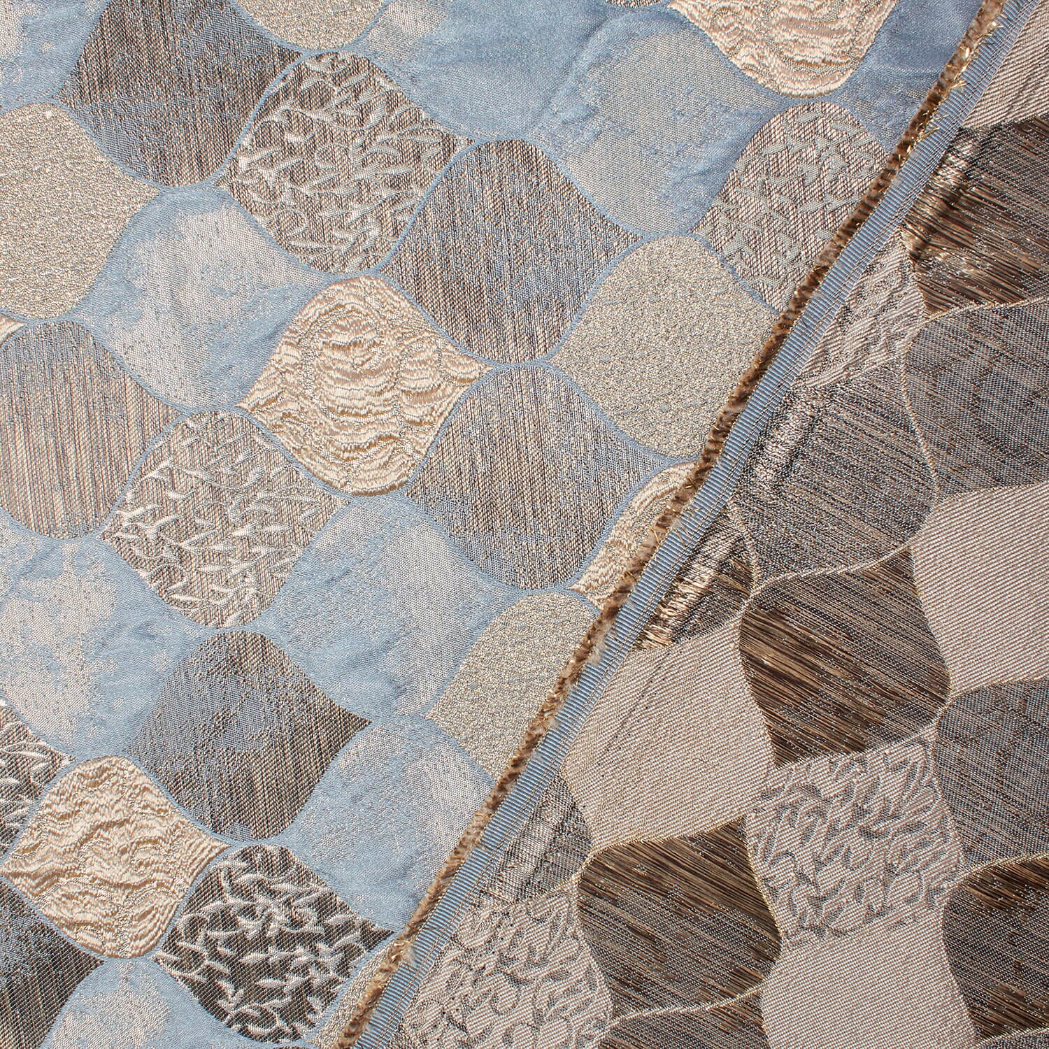 Ornamental Extra Wide Metallic Upholstery Jacquard - Image 8