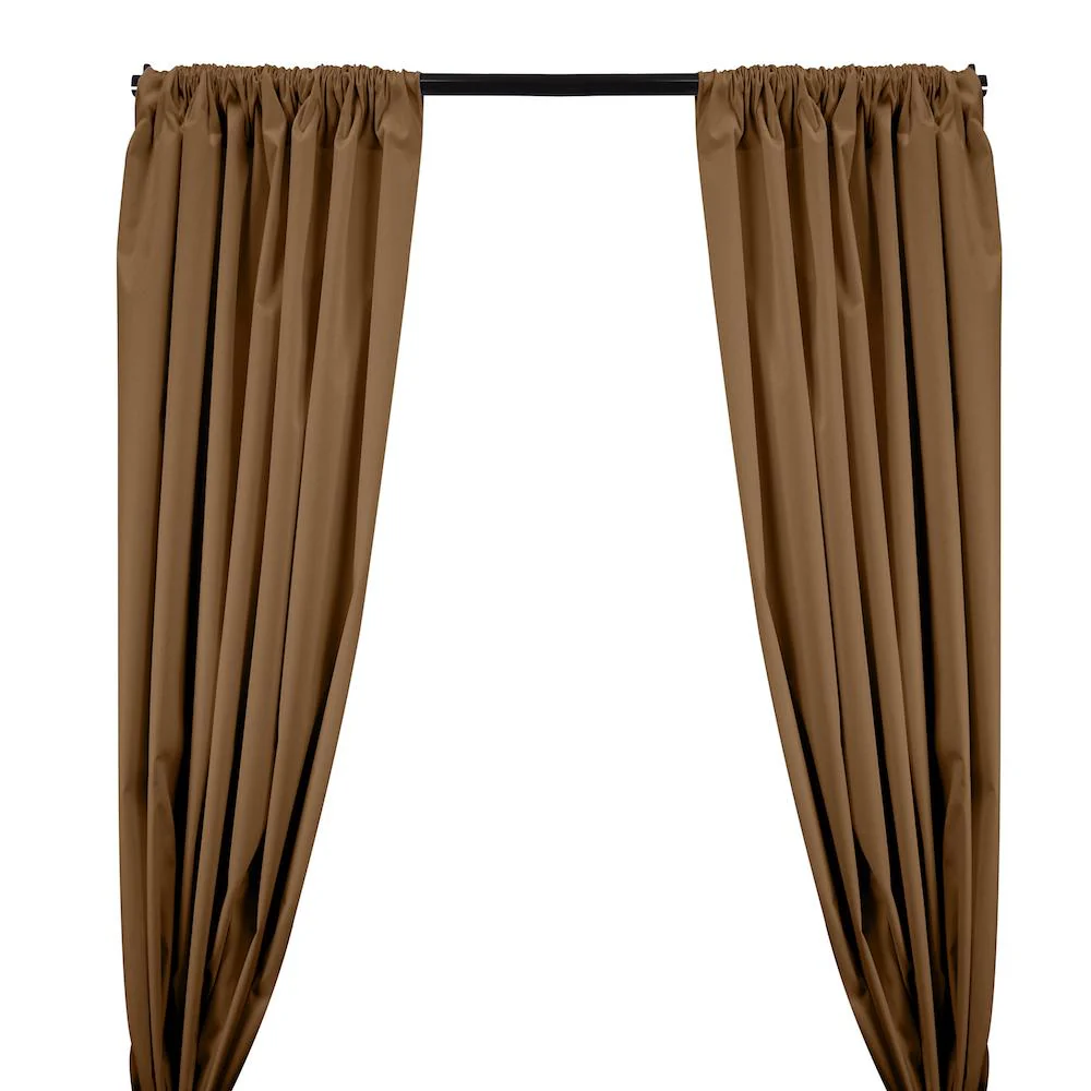 Ottertex® Canvas Waterproof Rod Pocket Curtains - Mocha