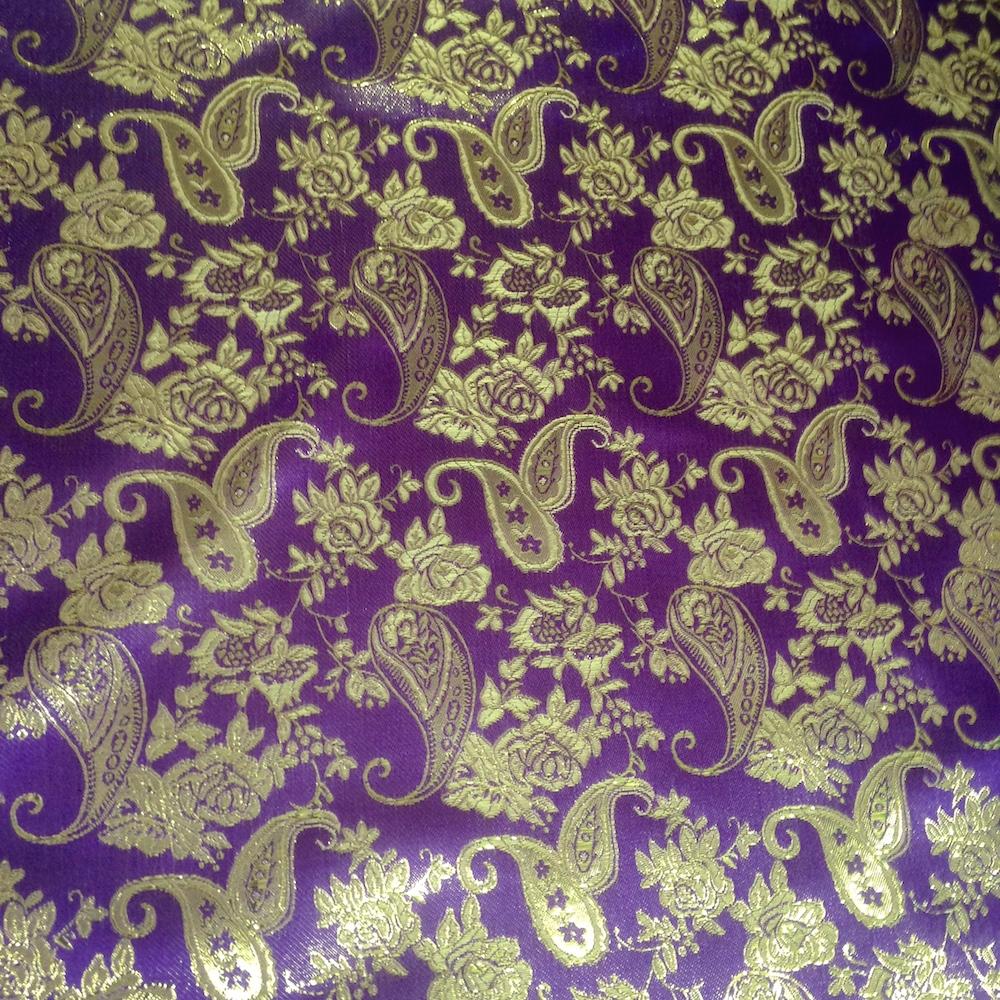 Paisley Flower Metallic Brocade - Image 17