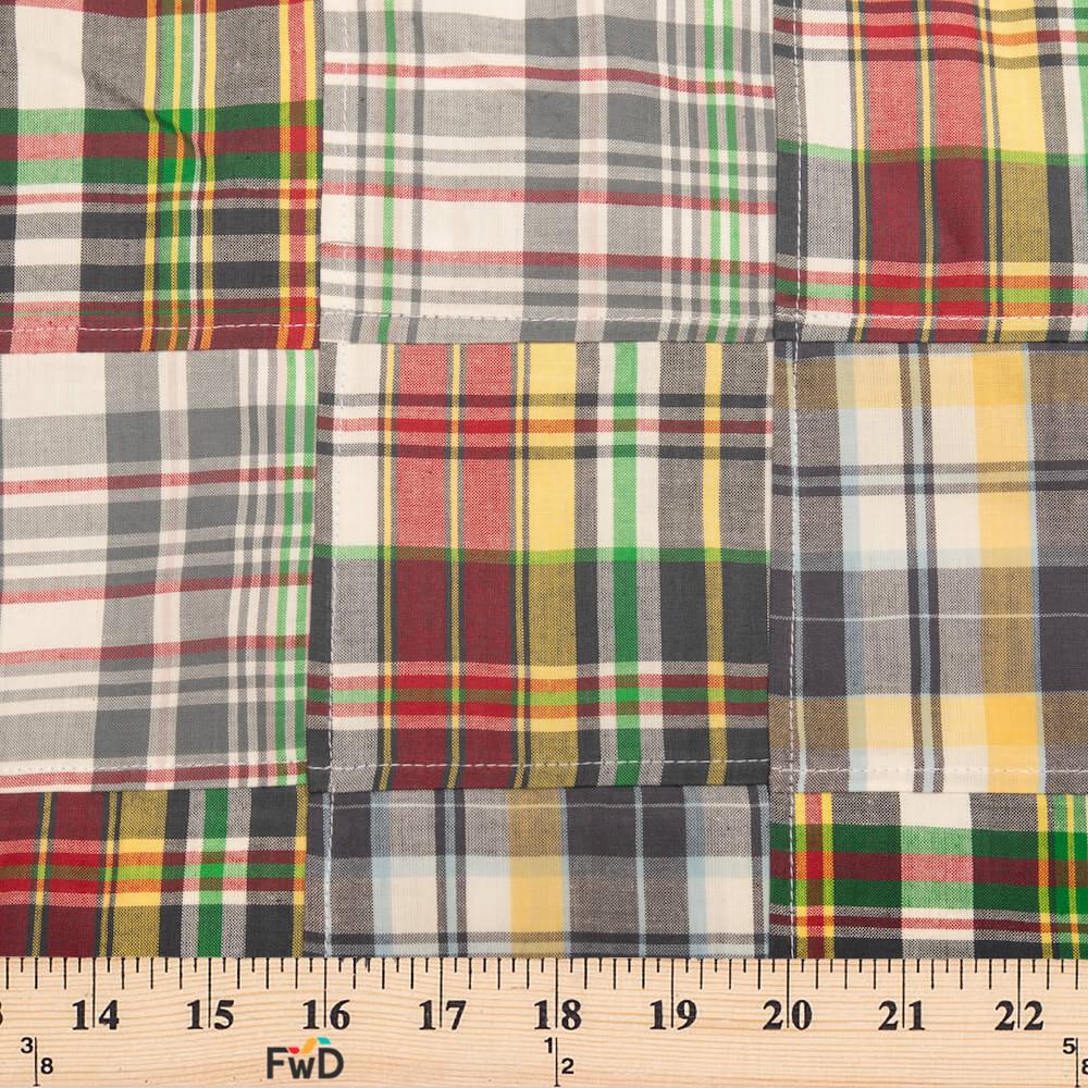 Patchwork Nantucket Madras Plaid Fabric - Cameron (Style 16462) - Image 3