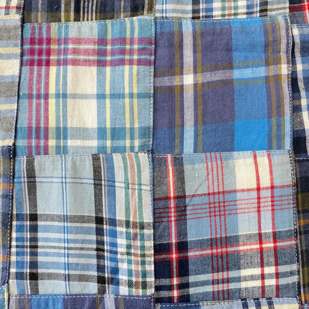 Patchwork Nantucket Madras Plaid Fabric - George - Image 2