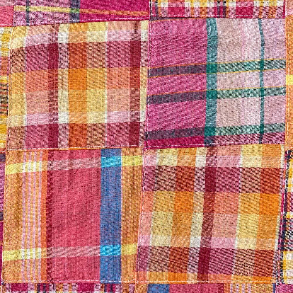Patchwork Nantucket Madras Plaid Fabric - Isabella - Image 2