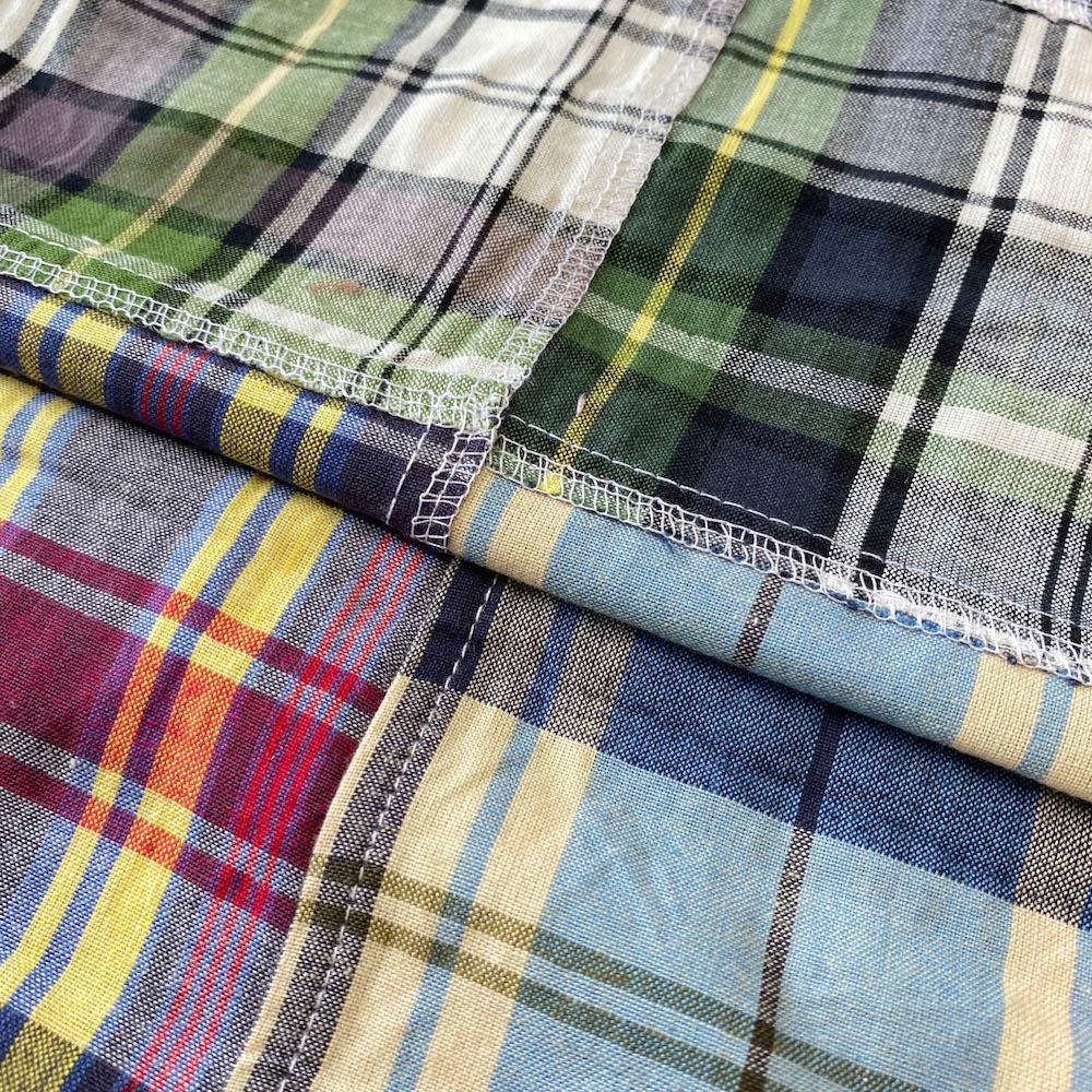 Patchwork Nantucket Madras Plaid Fabric - Jonathan - Image 3