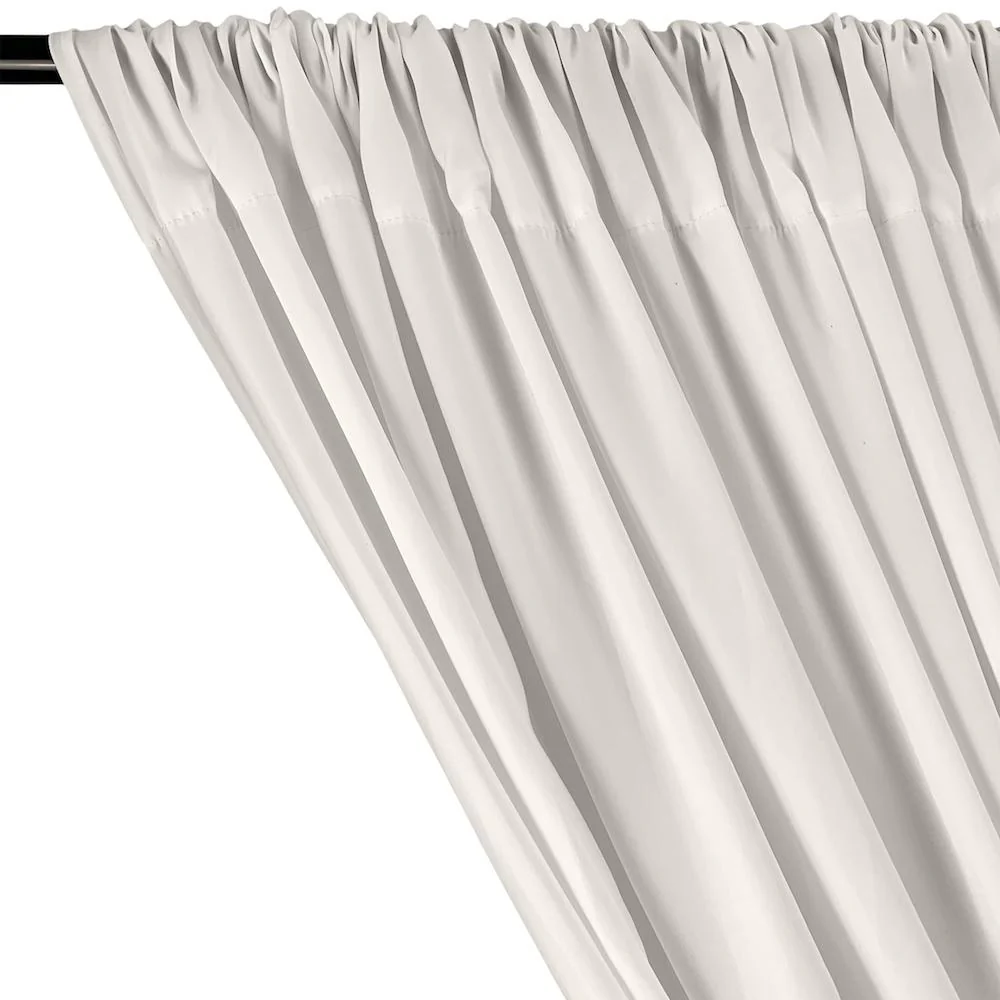 Peachskin Rod Pocket Curtains - Off White - Image 2