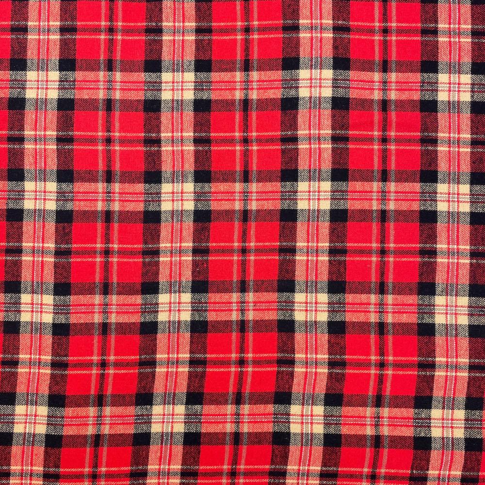 Clifford Tartan Plaid Yarn Dyed Brushed Cotton Flannel