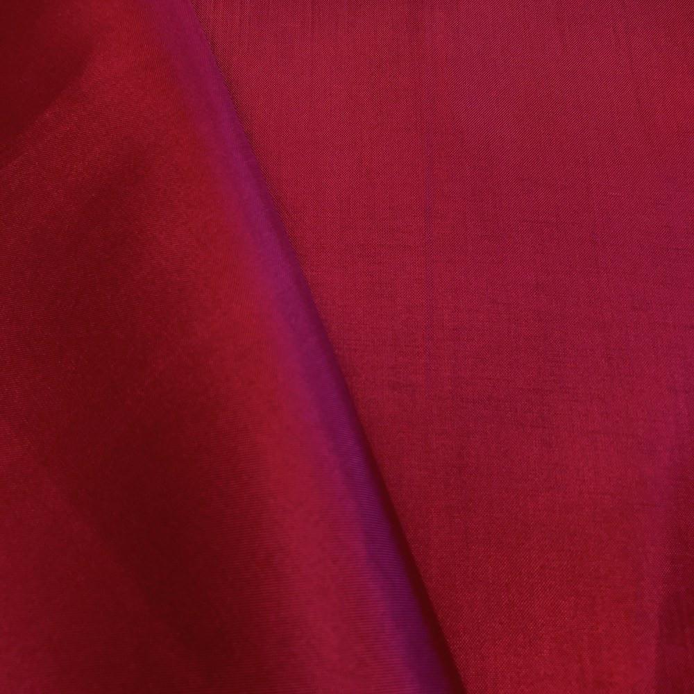Poly China Silk Lining Rod Pocket Curtains - Burgundy - Image 3