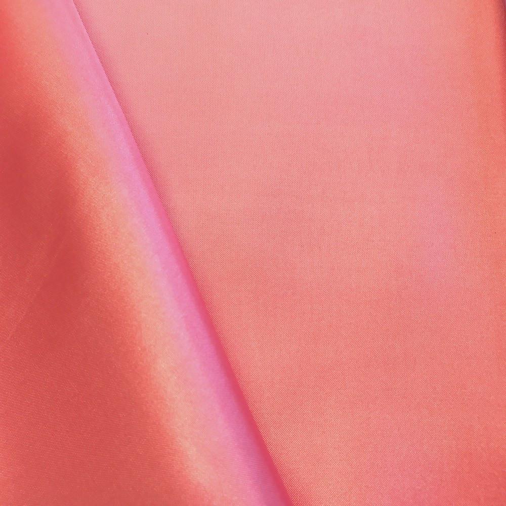 Poly China Silk Lining Rod Pocket Curtains - Coral - Image 3