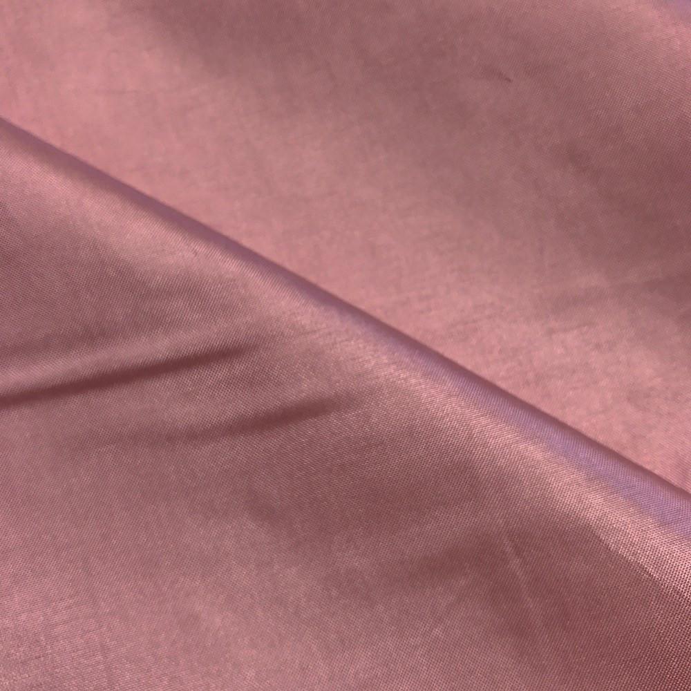 Poly China Silk Lining Rod Pocket Curtains - Dusty Rose - Image 3