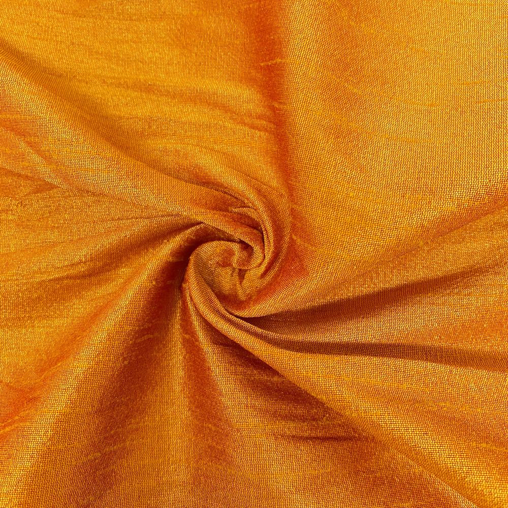 Polyester Dupioni Rod Pocket Curtains - Burnt Orange 109 - Image 3