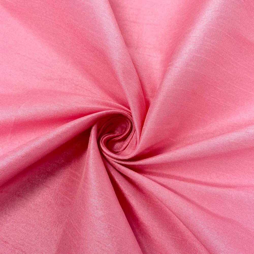 Polyester Dupioni Rod Pocket Curtains - Candy Pink 122 - Image 3
