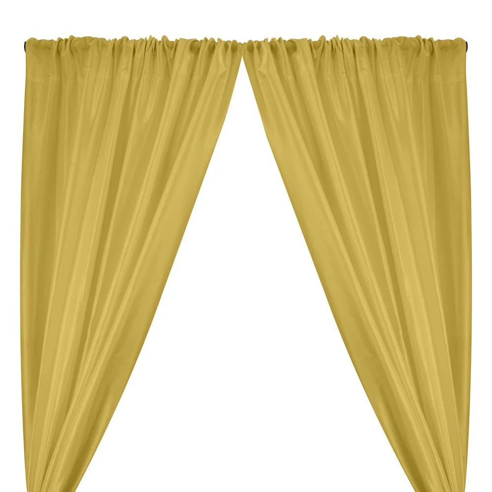 Polyester Dupioni Rod Pocket Curtains - Champagne 106