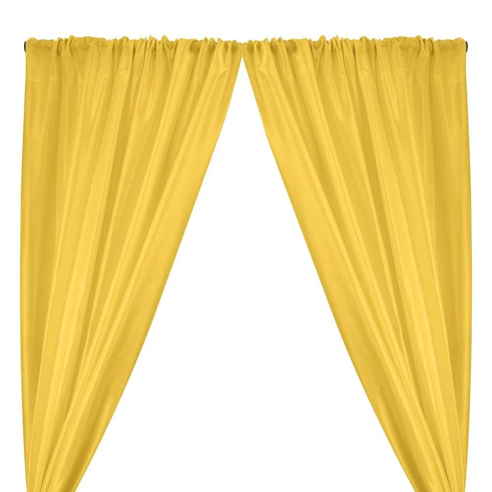 Polyester Dupioni Rod Pocket Curtains - Pistachio 107