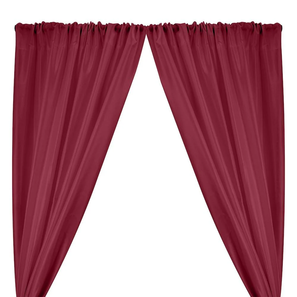 Polyester Dupioni Rod Pocket Curtains - Plum 45