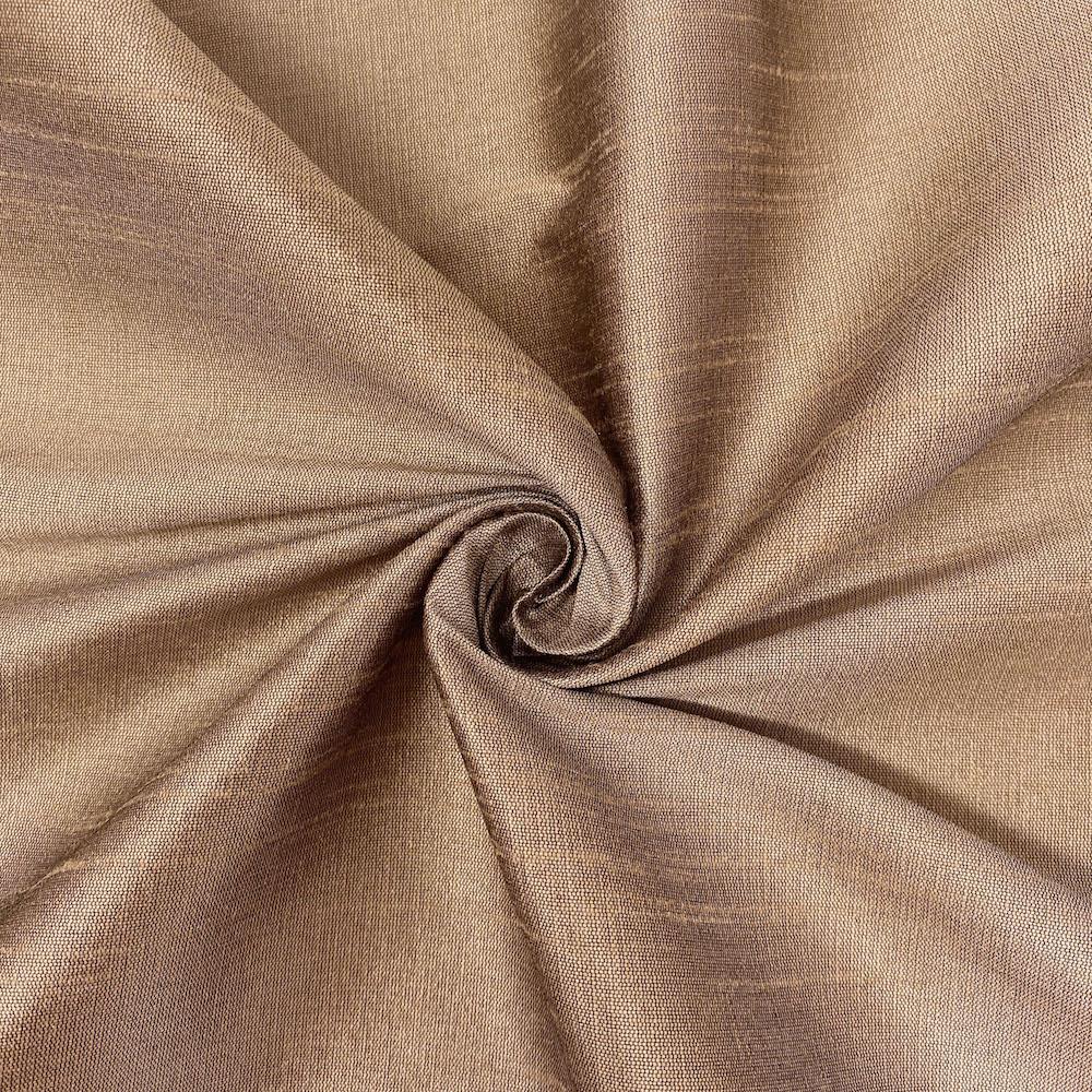 Polyester Dupioni Rod Pocket Curtains - Sand 119 - Image 3