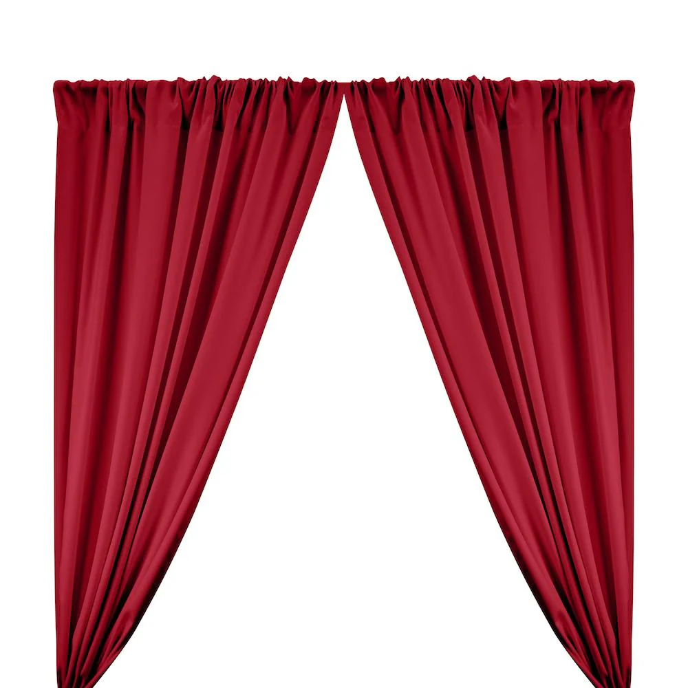 Poplin (60 Inch) Rod Pocket Curtains - Burgundy
