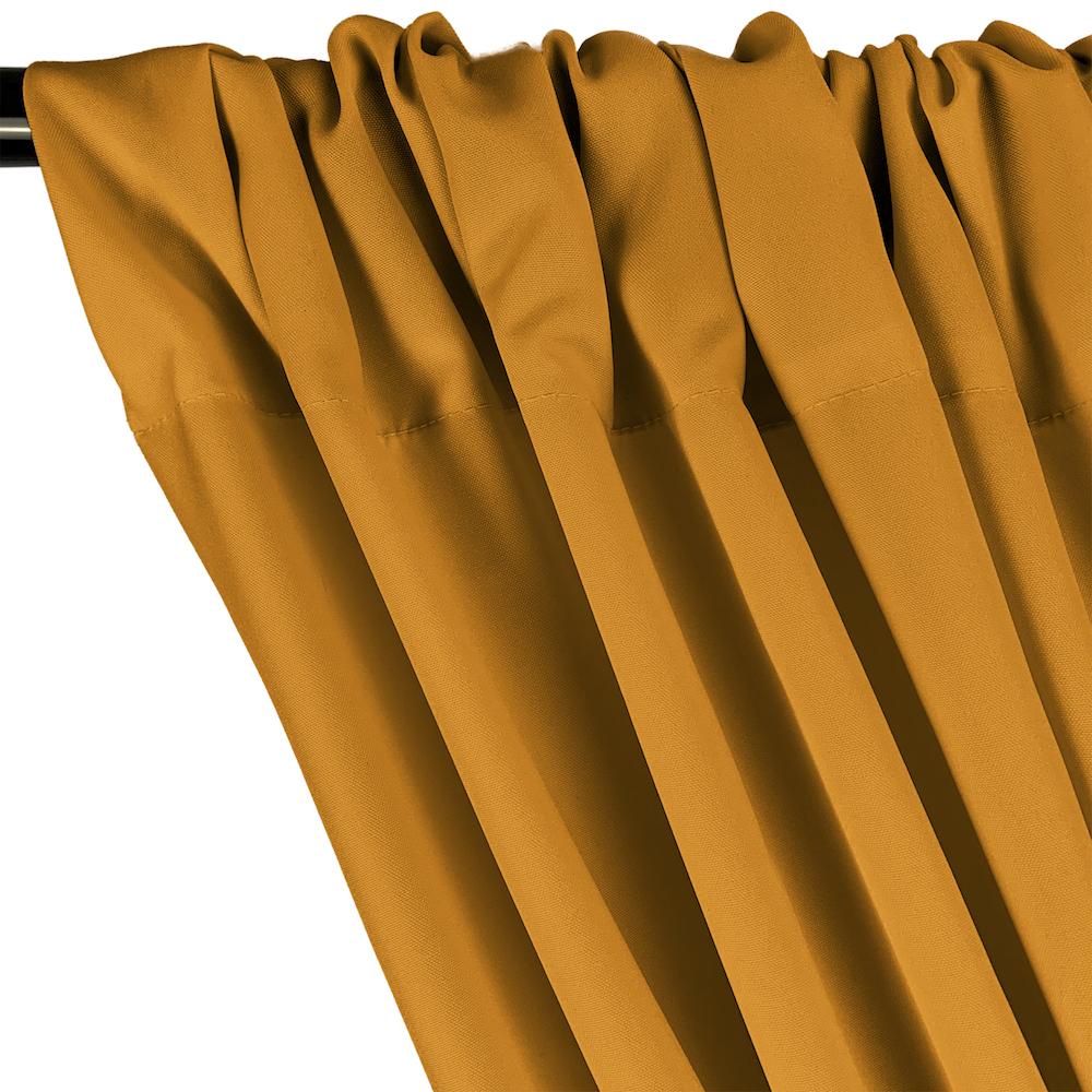 Poplin (60 Inch) Rod Pocket Curtains - Gold - Image 2