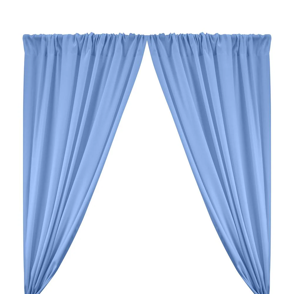 Poplin (60 Inch) Rod Pocket Curtains - Light Blue