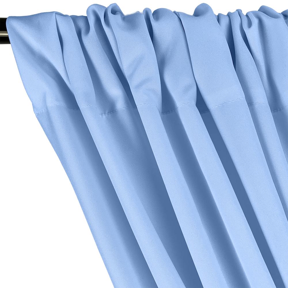 Poplin (60 Inch) Rod Pocket Curtains - Light Blue - Image 2
