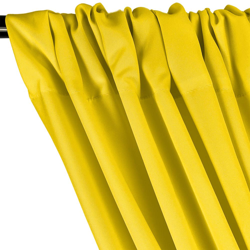 Poplin (60 Inch) Rod Pocket Curtains - Neon Yellow - Image 2