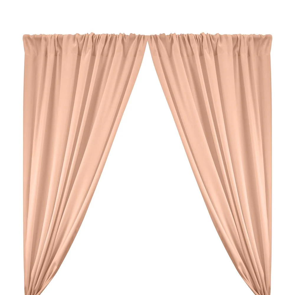 Poplin (60 Inch) Rod Pocket Curtains - Rose Gold