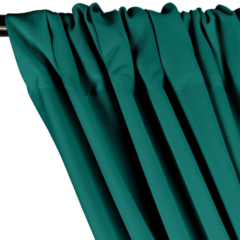 Poplin (60 Inch) Rod Pocket Curtains - Teal - Image 2