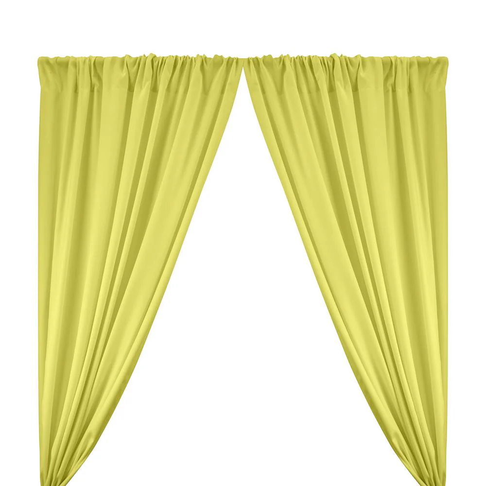Poplin (60 Inch) Rod Pocket Curtains - Yellow