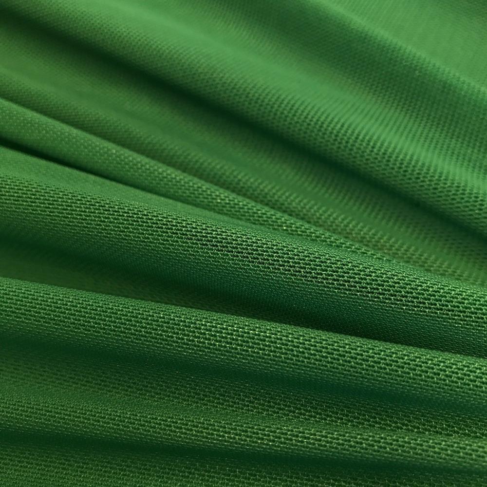 Power Mesh Rod Pocket Curtains - Kelly Green - Image 3