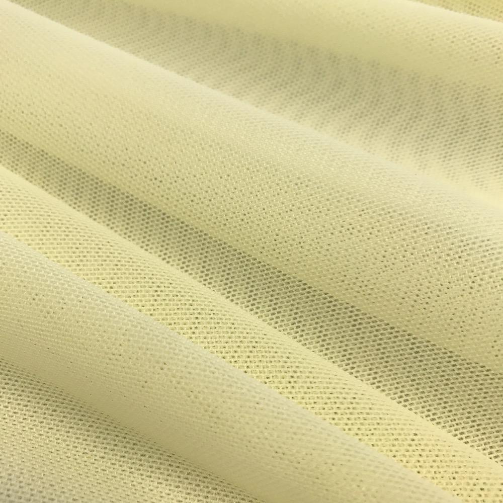 Power Mesh Rod Pocket Curtains - Light Yellow - Image 3