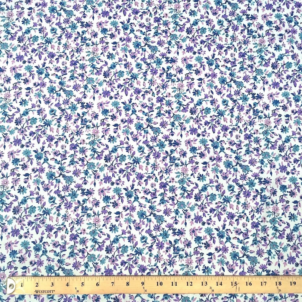 Blossom Purple Print Broadcloth