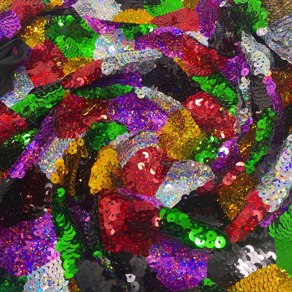 Rainbow Patchwork Sparkle Sequins - Image 3