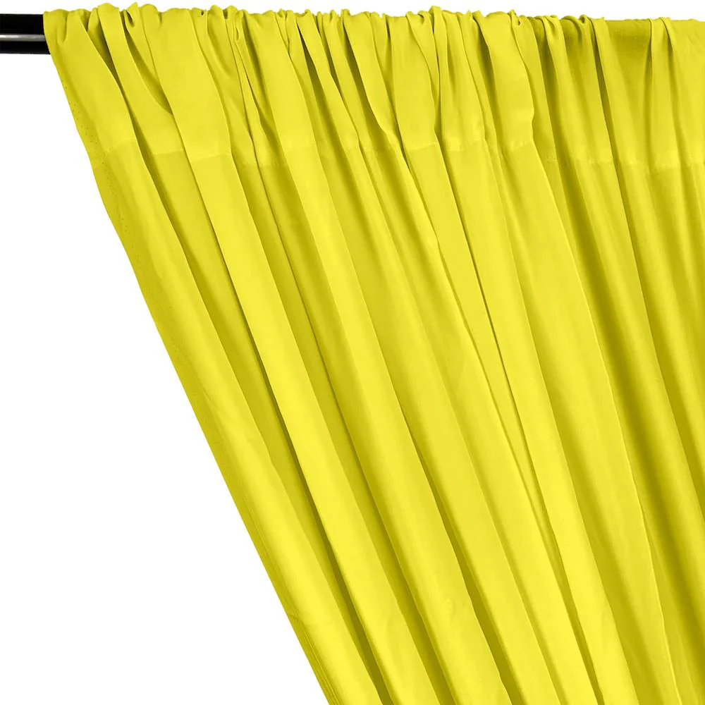 Rayon Challis Rod Pocket Curtains - Yellow - Image 2