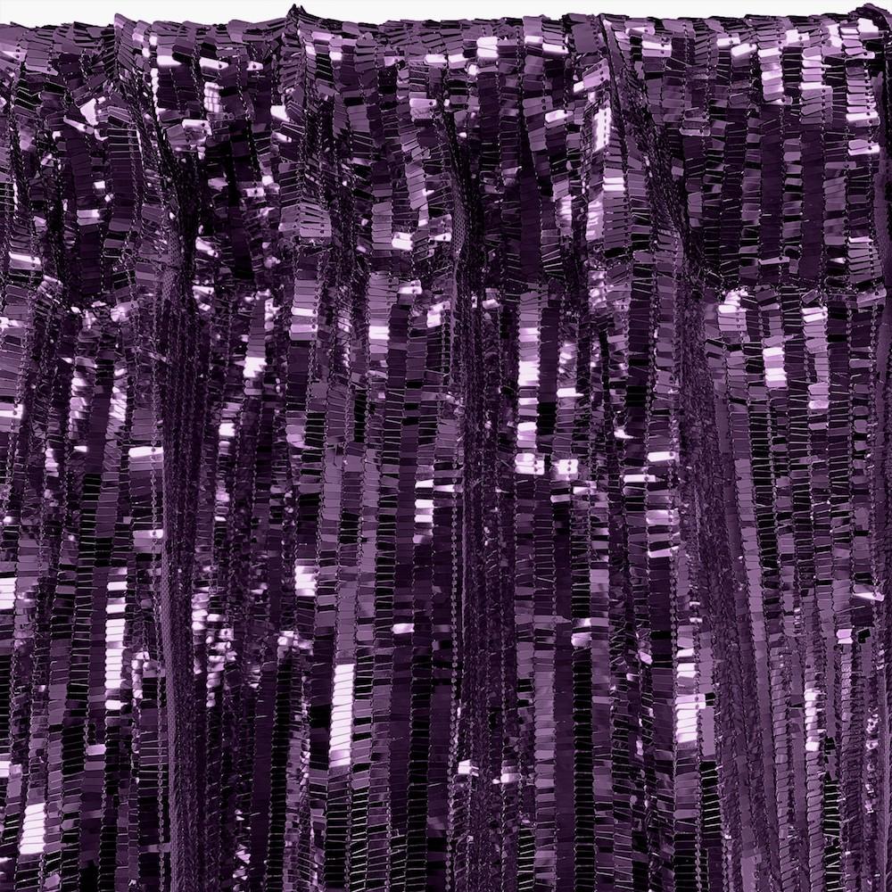 Rectangle Piano Sequins Rod Pocket Curtains - Plum - Image 3