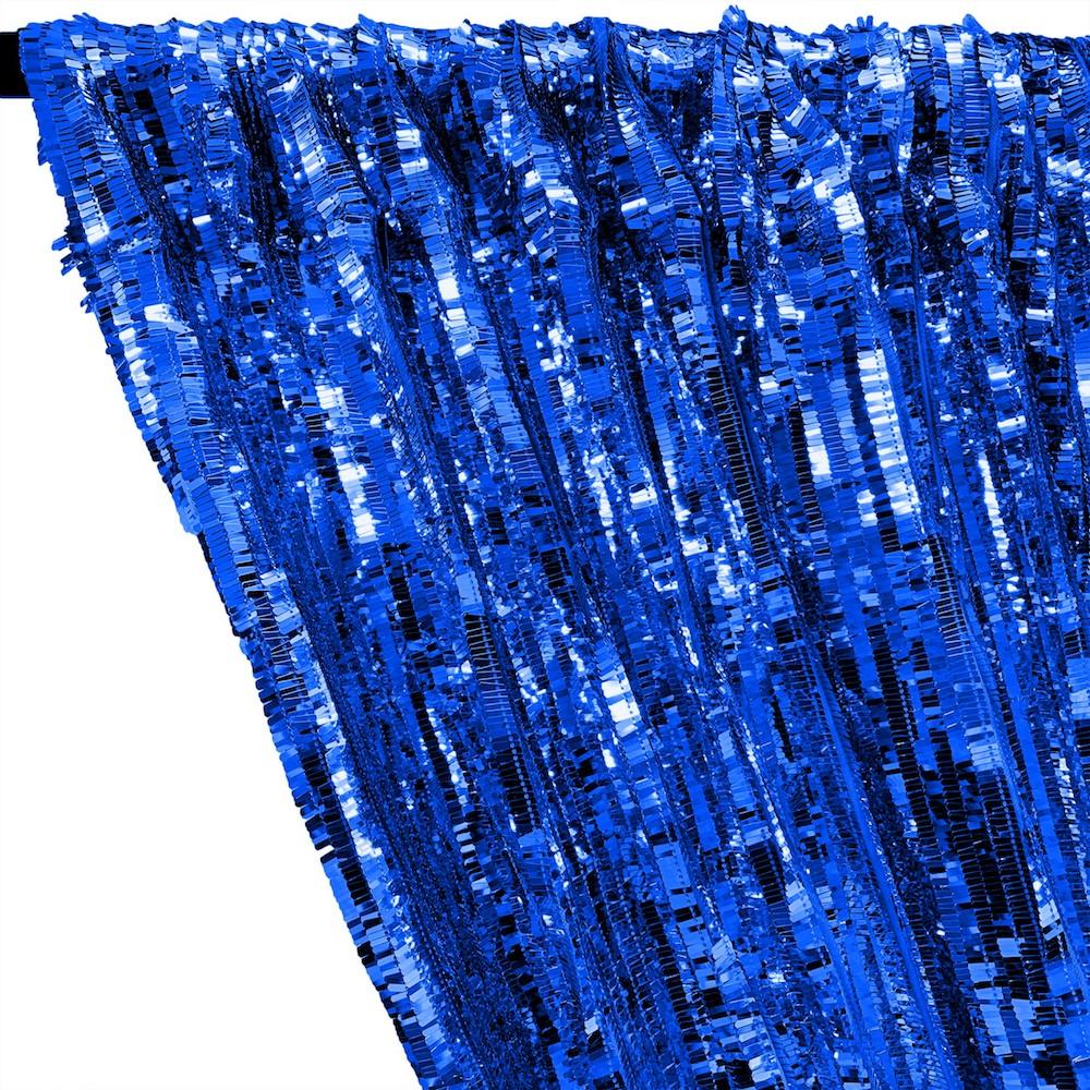 Rectangle Piano Sequins Rod Pocket Curtains - Royal - Image 2