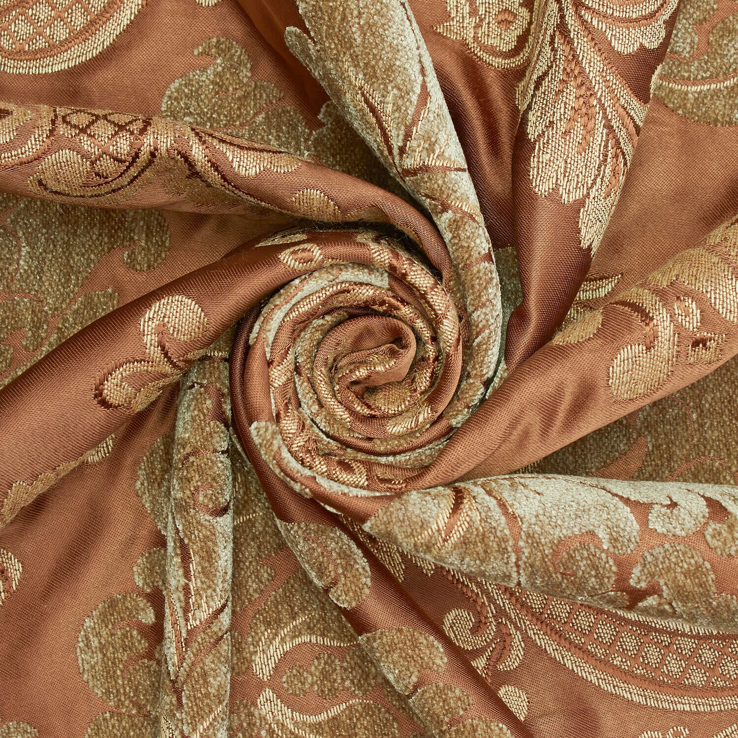 Royal Damask Chenille Upholstery Brocade Satin Jacquard - Image 3