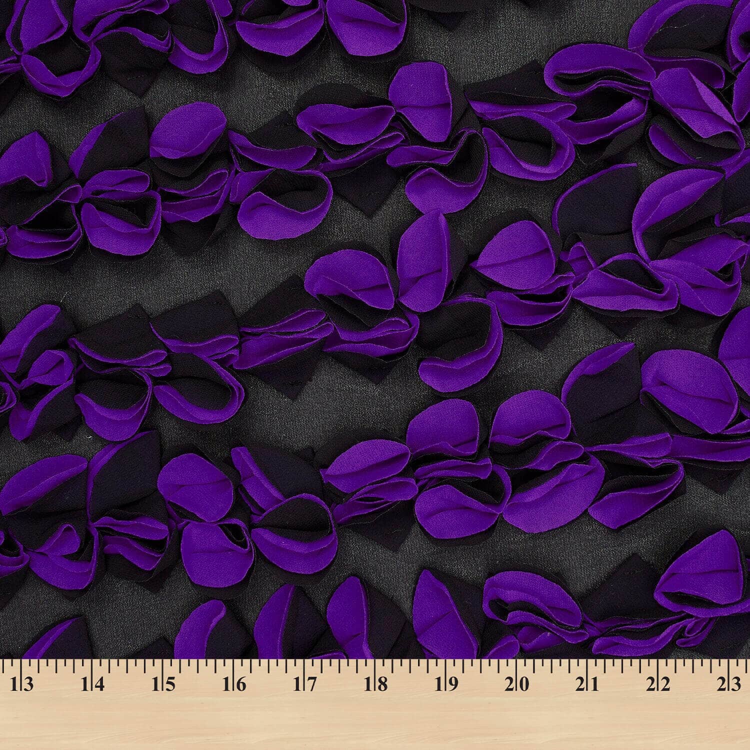 Ruffled Bulbs Embroidered on Chiffon - Image 13