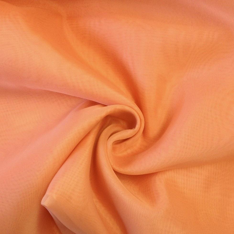 Sheer Voile Fire Retardant Rod Pocket Curtains - Coral - Image 3