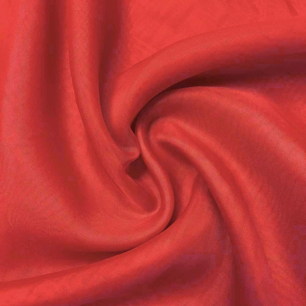Sheer Voile Fire Retardant Rod Pocket Curtains - Red - Image 3